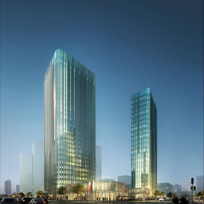 现代高层商业综合体 高层办公楼