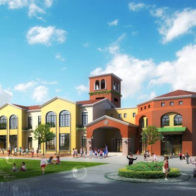 简欧欧式幼儿园建筑