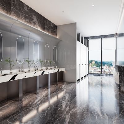 现代公共卫生间