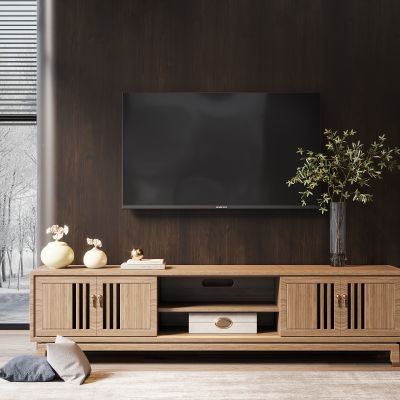 新中式电视柜组合