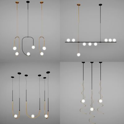 现代轻奢吊灯组合