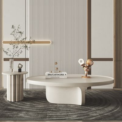 现代肌理子母茶几