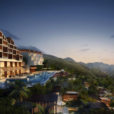 现代酒店风景外观