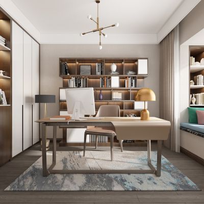 新中式简约书房