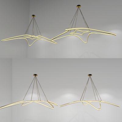 后现代金属艺术吊灯