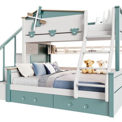 现代儿童床上下铺