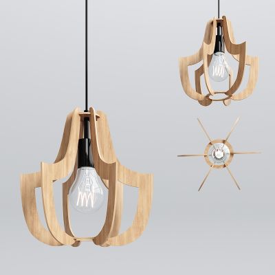 北欧实木吊灯