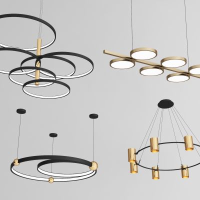 现代吊灯组合 简约吊灯 客厅吊灯