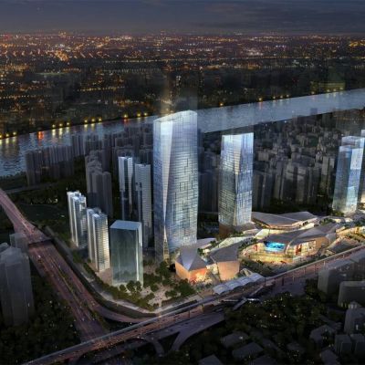 现代城市商业综合体  超高层酒店办公楼