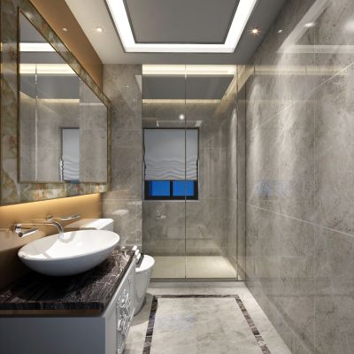 现代卫生间 洗手盆 洗手台