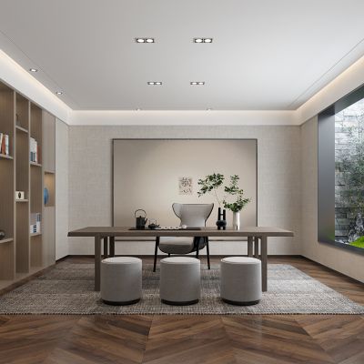 新中式书房 茶室