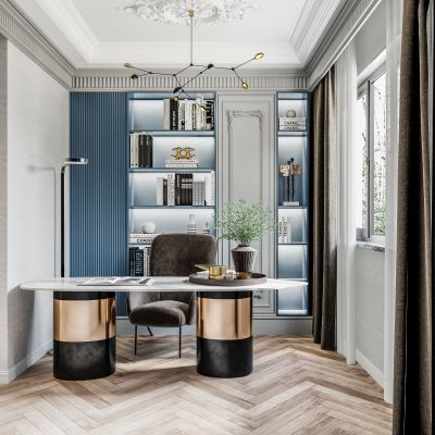 现代轻奢书房