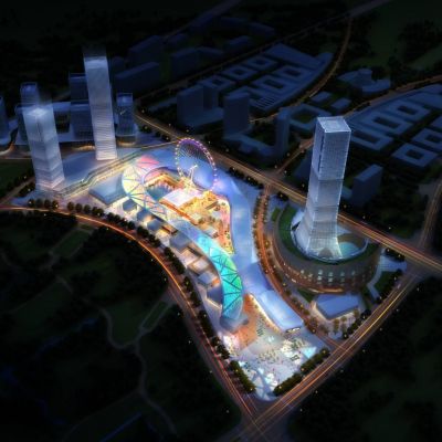 现代城市商业综合体 超高层酒店办公楼