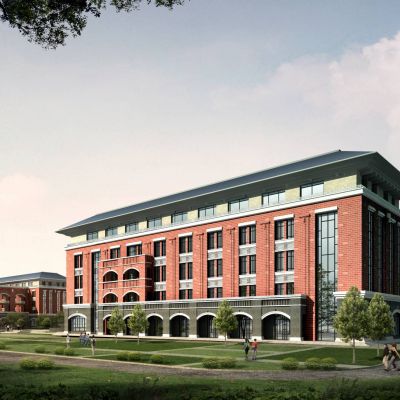 简欧风格学校 欧式学校 教学楼