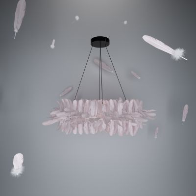 现代吊灯羽灯