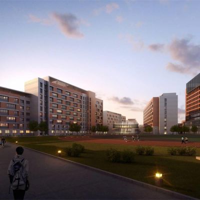 现代学校 现代小学中学教学楼