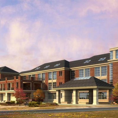 简欧欧式幼儿园 建筑外观