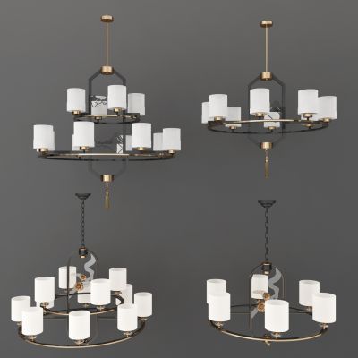 新中式吊灯 客厅吊灯 组合