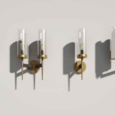 现代金属壁灯组合