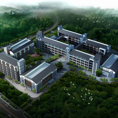 新中式学校 中小学 建筑外观