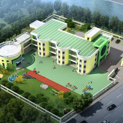 现代幼儿园 托儿所 建筑外观