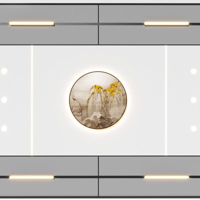 新中式蜂窝大板吊顶