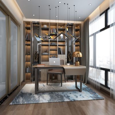 现代轻奢书房