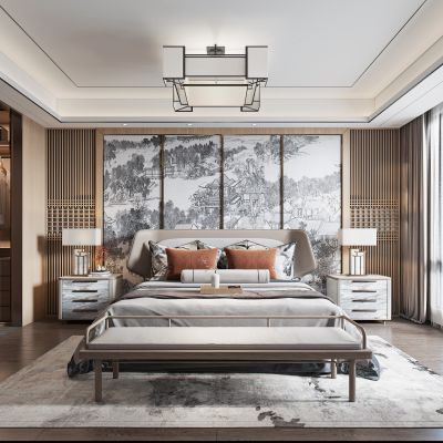 新中式卧室