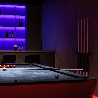 现代台球室