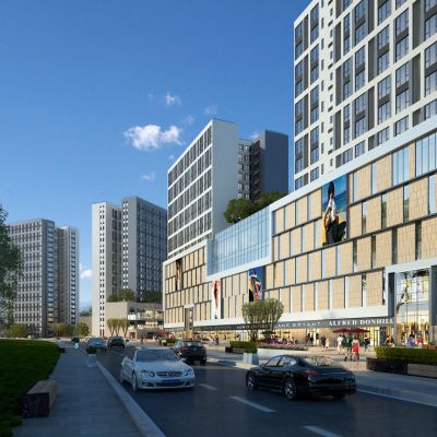 现代商业综合体建筑外观