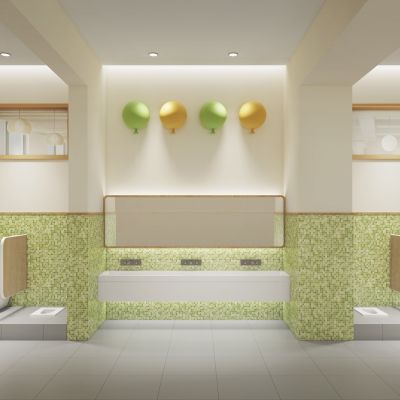 现代幼儿园卫生间