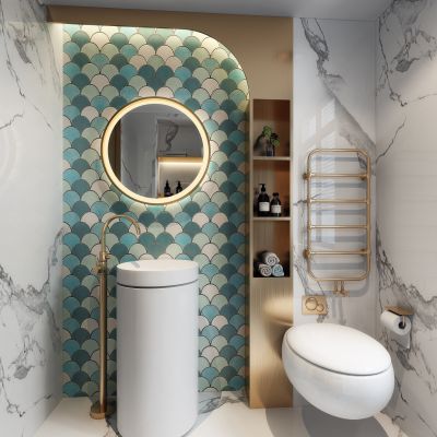 北欧轻奢卫生间