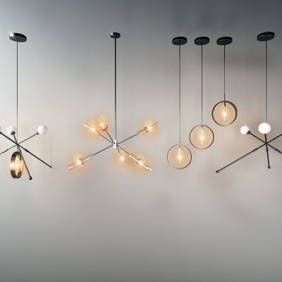 北欧吊灯组合 客厅 灯具 餐厅