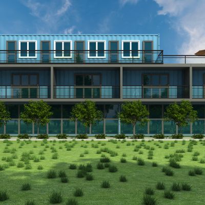 工业风集装箱 拼接酒店