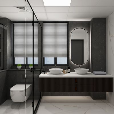 现代简约主卧 卫生间