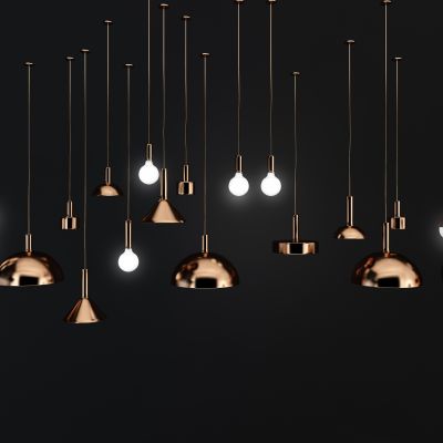 现代金属吊灯组合