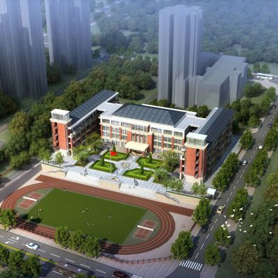 简欧式风格学校  中学小学 教学楼