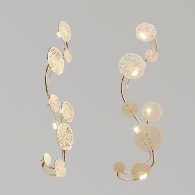 现代金属花形壁灯