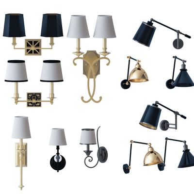 美式壁灯组合