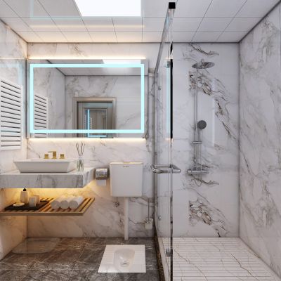 现代卫生间，卫浴