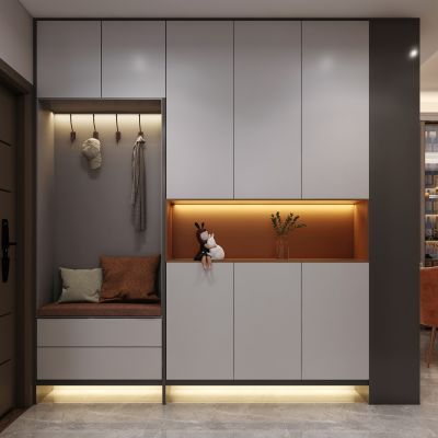 现代入户，鞋柜