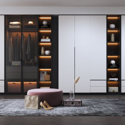 现代家居衣柜组合