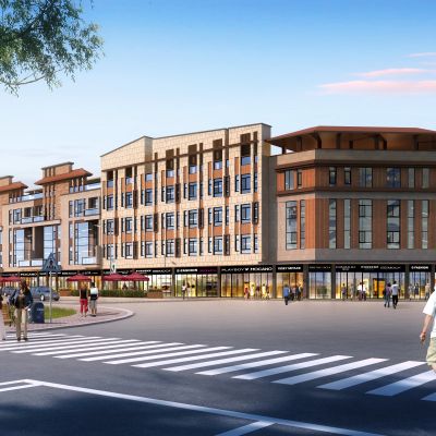 现代商业街多层