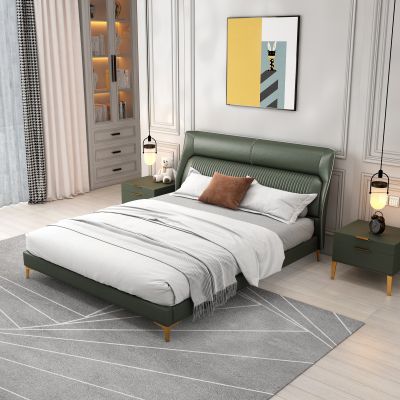 现代皮床，现代卧室