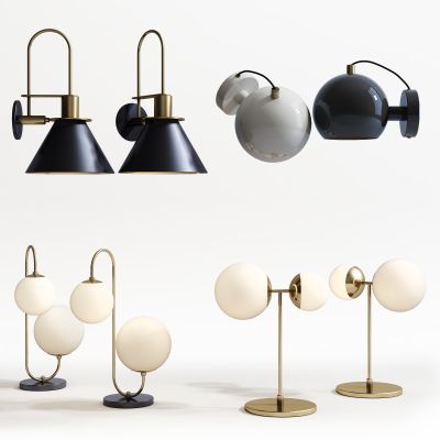 现代壁灯 台灯组合