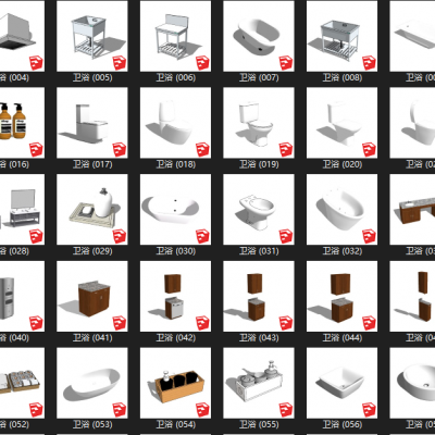 卫浴空间专用模型