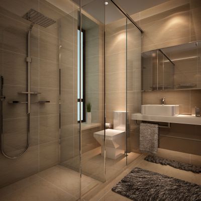 现代卫生间 淋浴间