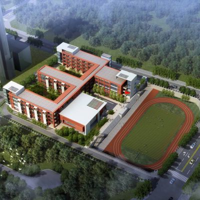 现代学校 中学小学 教学楼