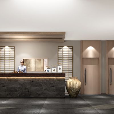 新中式茶楼前台