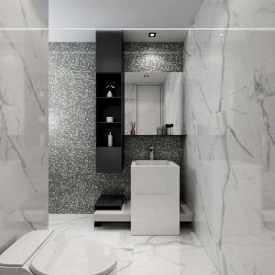 现代极简卫生间